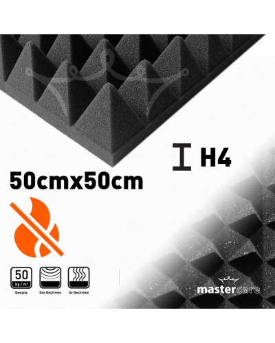 Mastercare H4 Karbonlu Yanmaz Sünger Piramit 50cmx50cm