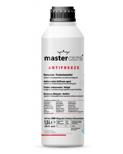Mastercare Konsantre Organik Kırmızı Antifriz 1.5 Litre (-37C)
